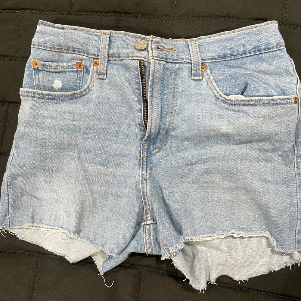 Levi’s high-rise jean shorts